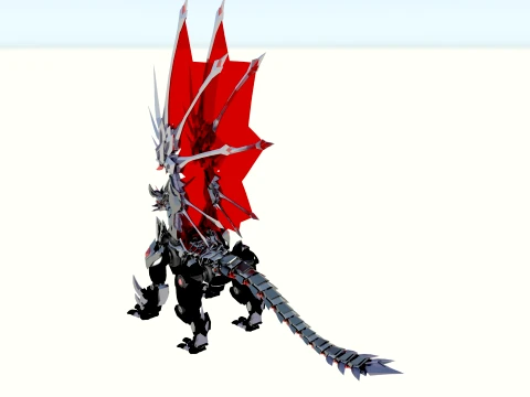 Mechanical Dragon 3D Model