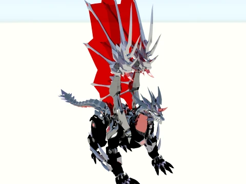 Mechanical Dragon 3D Model