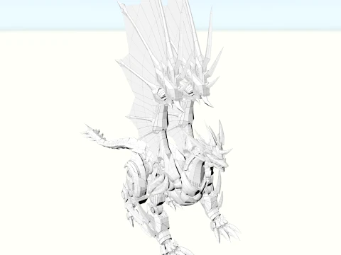 Mechanical Dragon 3D Model