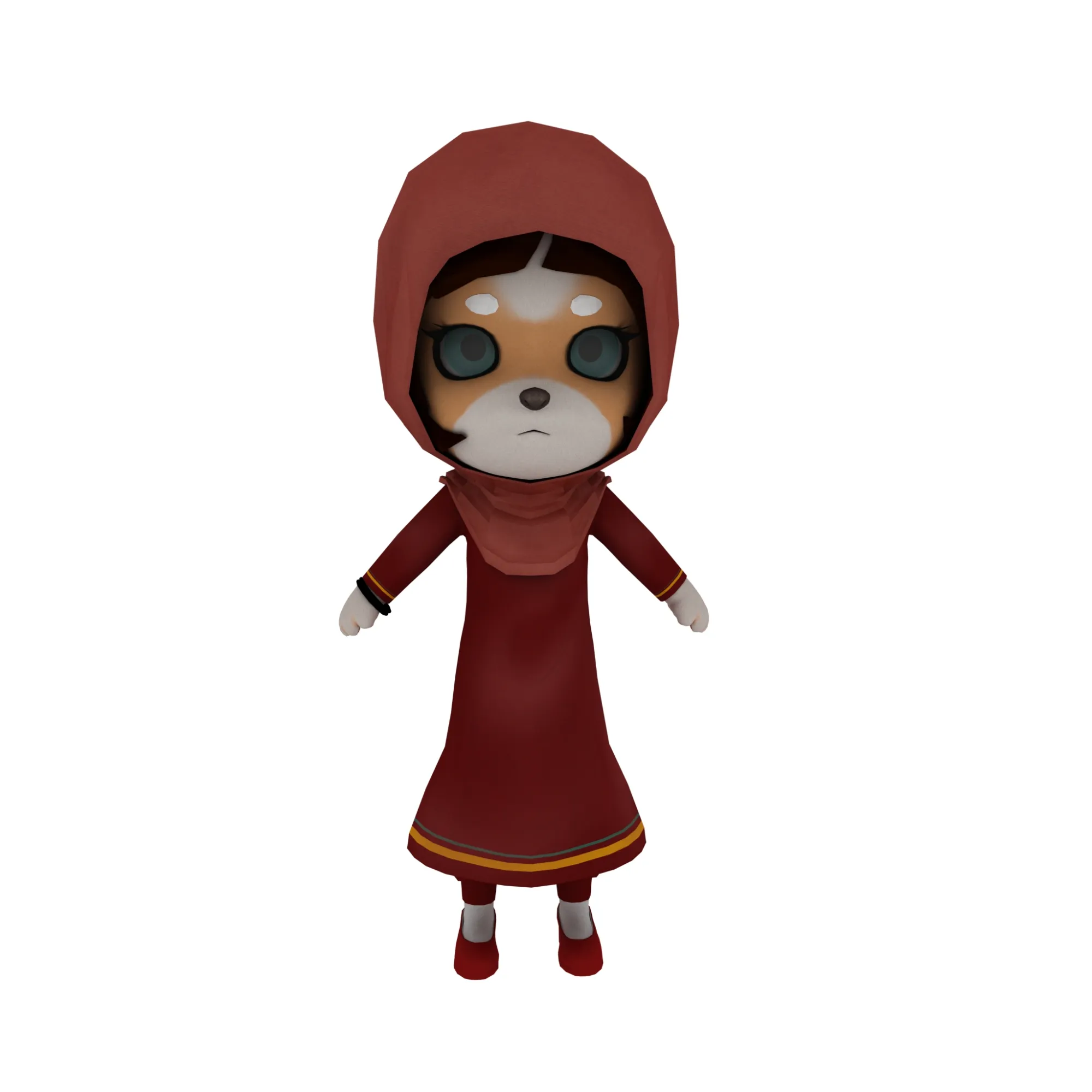 Cartoon dog 3D Model .c4d .max .obj .3ds .fbx .stl .blend 
