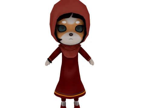 Cartoon dog 3D Model