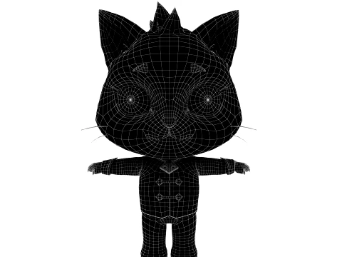 Cartoon cat 3D Model