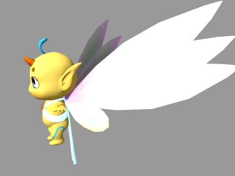Cartoon elf 3D Model
