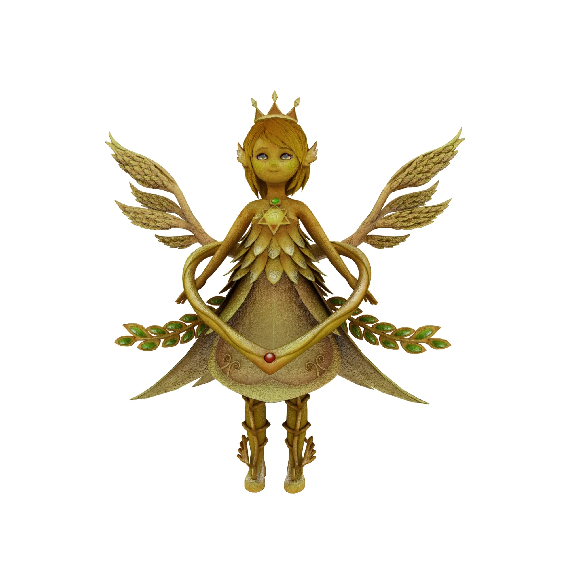 Cartoon angel 3D Model .c4d .max .obj .3ds .fbx .stl .blend 