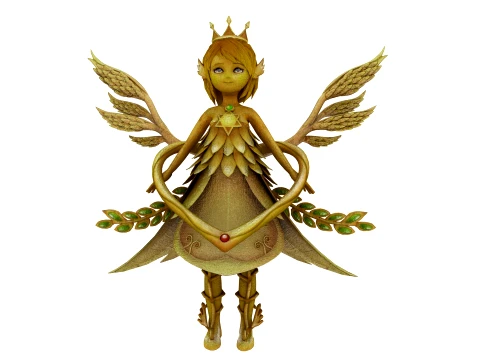 Cartoon angel 3D 모델