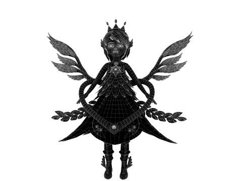 Cartoon angel 3D Model