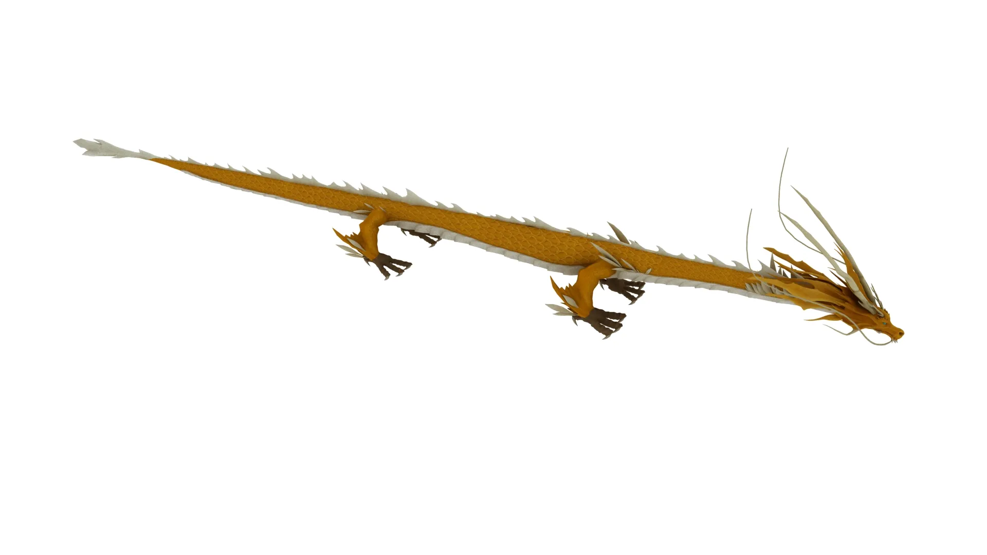 Cartoon dragon 3D Model .c4d .max .obj .3ds .fbx .stl .blend 