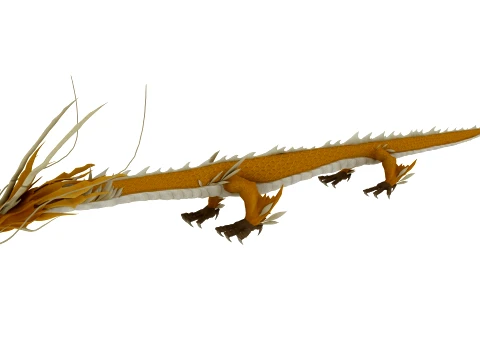 Cartoon dragon 3D Model