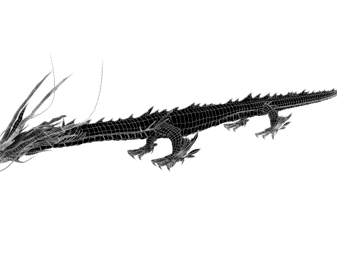 Cartoon dragon 3D Model