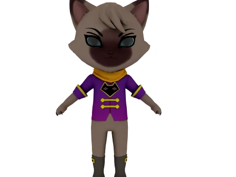 Cartoon cat 3D Model