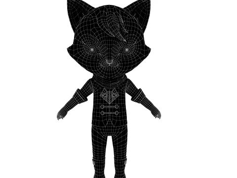 Cartoon cat 3D Model