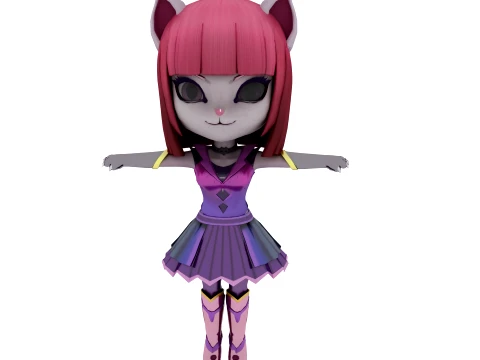 Cartoon cat 3D Model