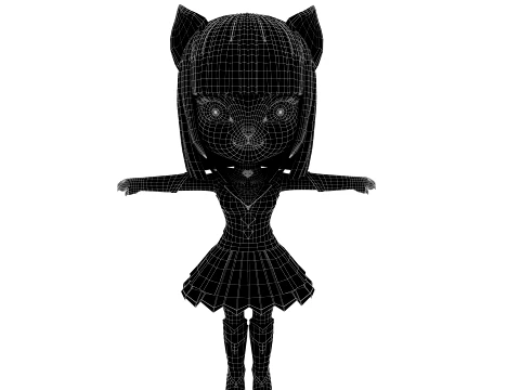 Cartoon cat 3D Model