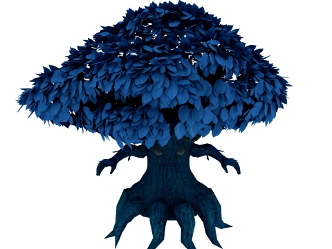 Cartoon Tree 3D Model