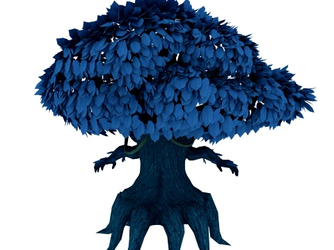Cartoon Tree 3D Model