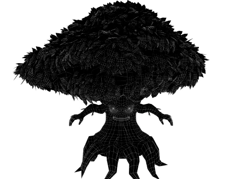 Cartoon Tree 3D Model
