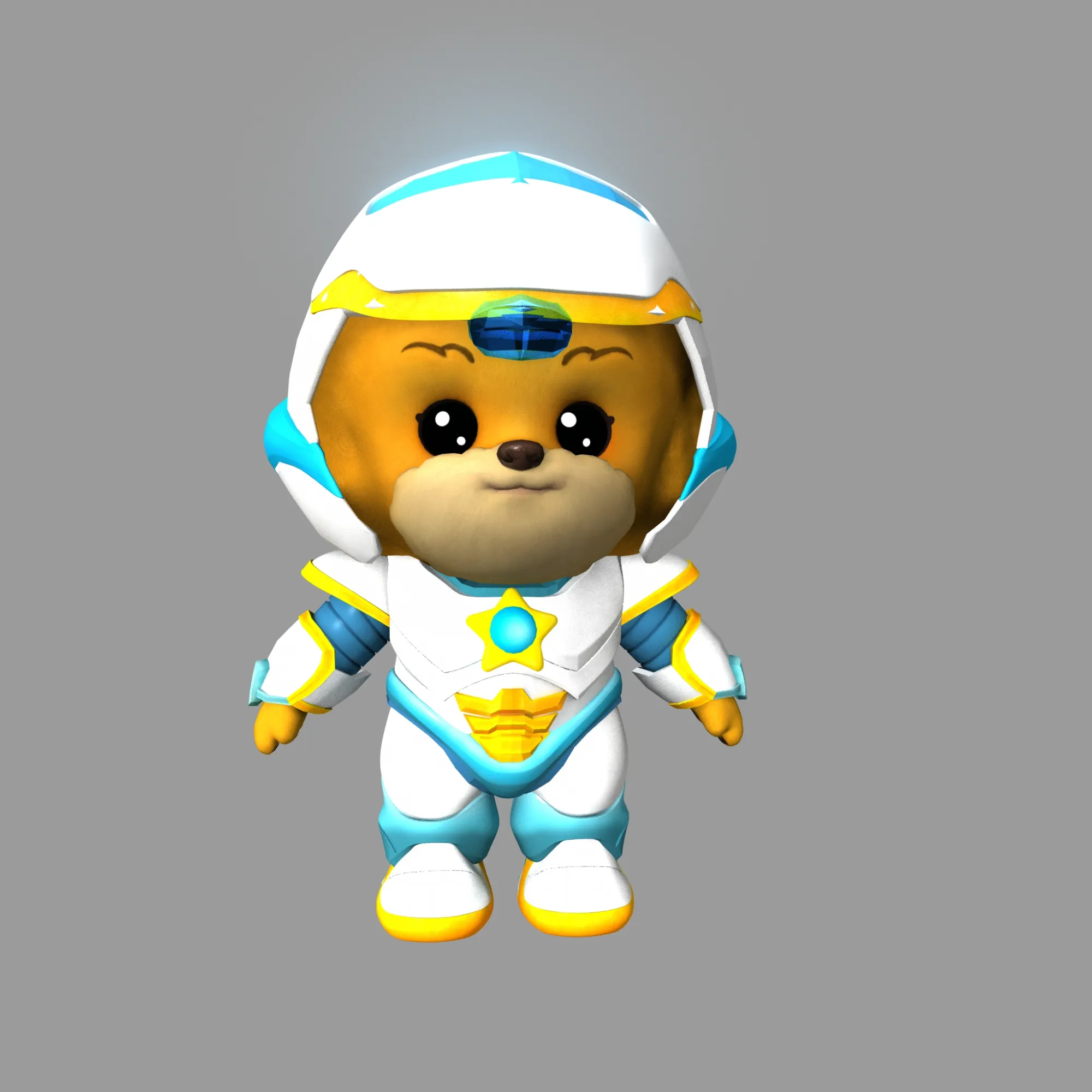 Cartoon dog 3D Model .c4d .max .obj .3ds .fbx .stl .blend 