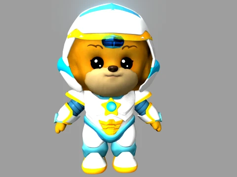 Cartoon dog 3D Model