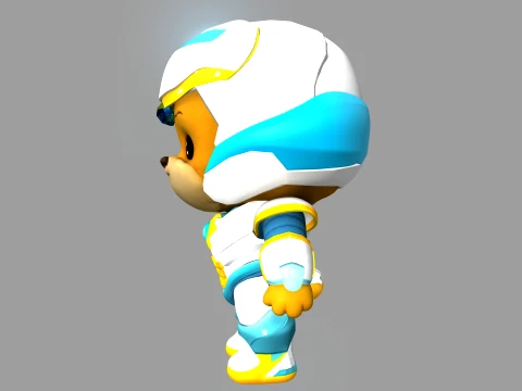 Cartoon dog 3D Model