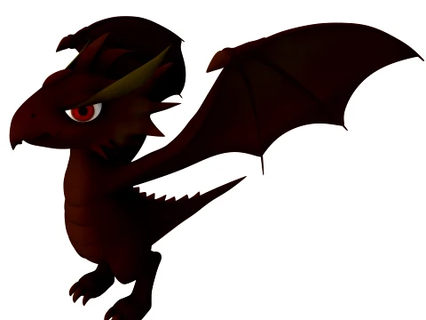 Cartoon dragon 3D Model