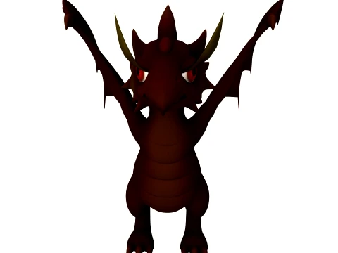 Cartoon dragon 3D Model
