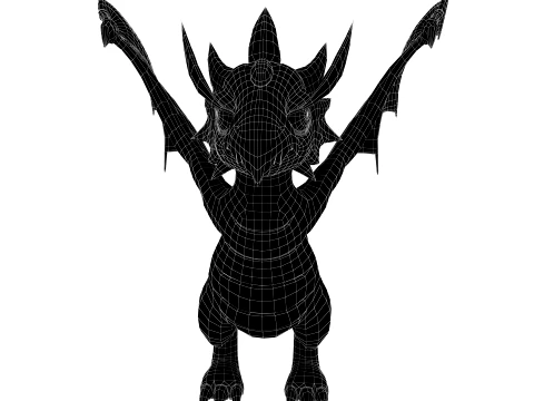 Cartoon dragon 3D Model