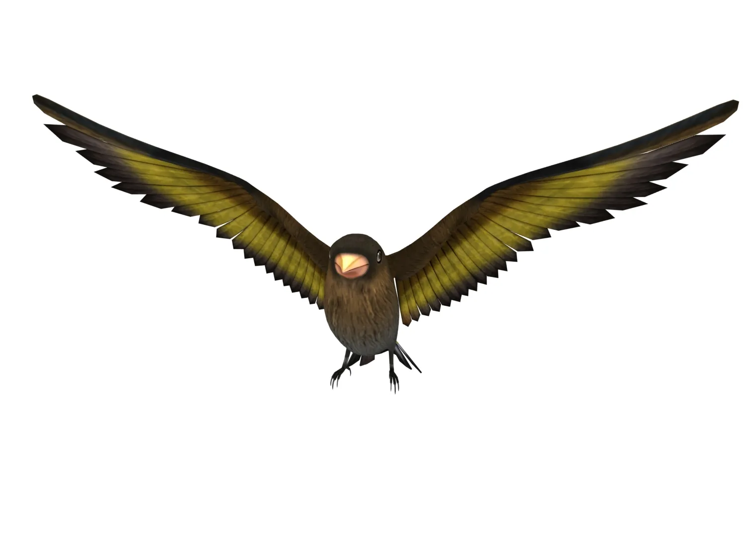 Cartoon bird 3D Model .c4d .max .obj .3ds .fbx .stl .blend 