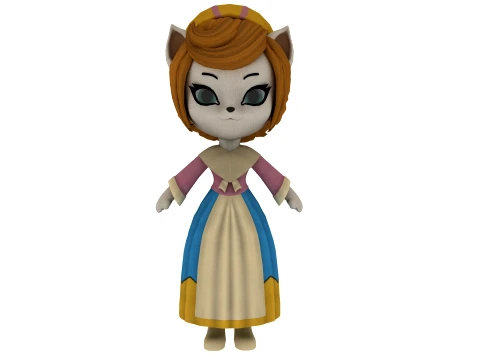 Cartoon cat 3D Model