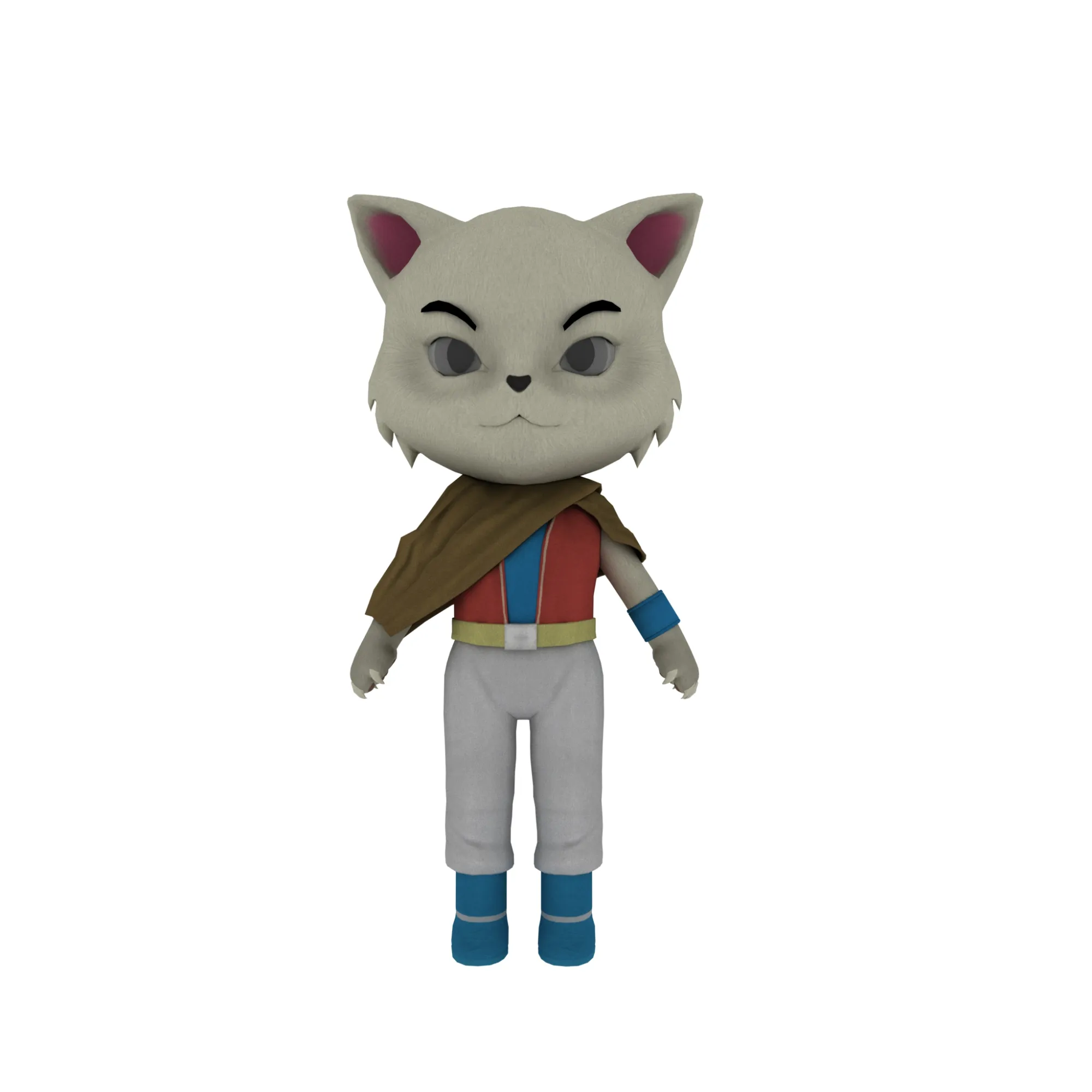 Cartoon cat 3D Model .c4d .max .obj .3ds .fbx .stl .blend 
