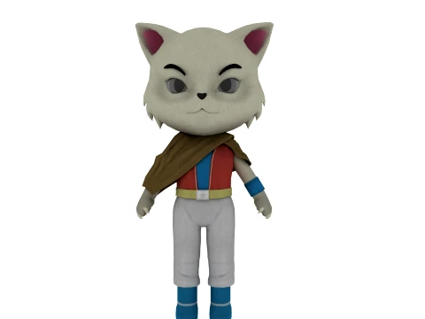 Cartoon cat Modèle 3D