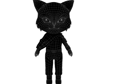 Cartoon cat 3D Model