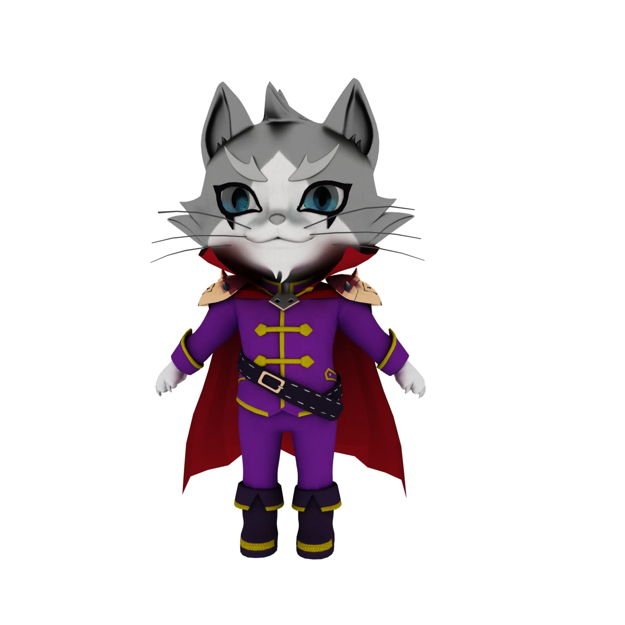 Cartoon cat 3D Model .c4d .max .obj .3ds .fbx .stl .blend 