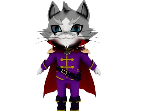 Cartoon cat 3D Model