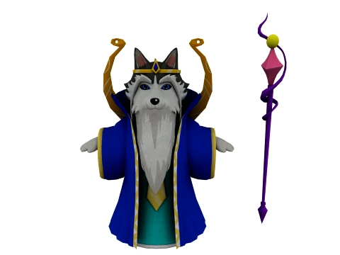 Cartoon dog 3D Model