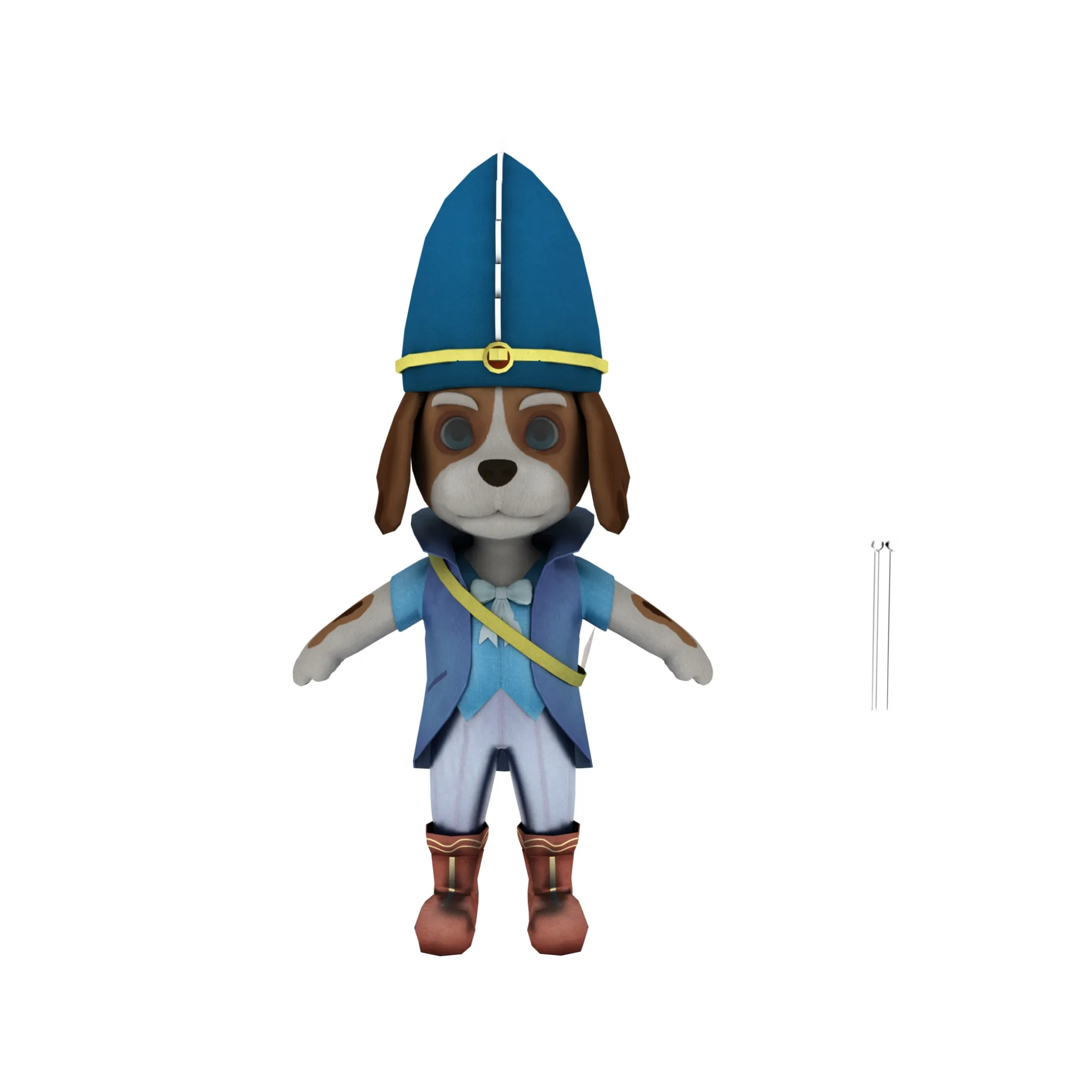 Cartoon dog 3D Model .c4d .max .obj .3ds .fbx .stl .blend 