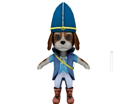 Cartoon dog 3D Model