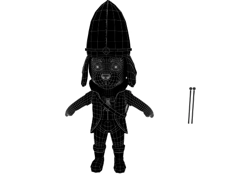 Cartoon dog 3D Model