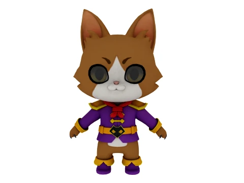 Cartoon cat 3D Model