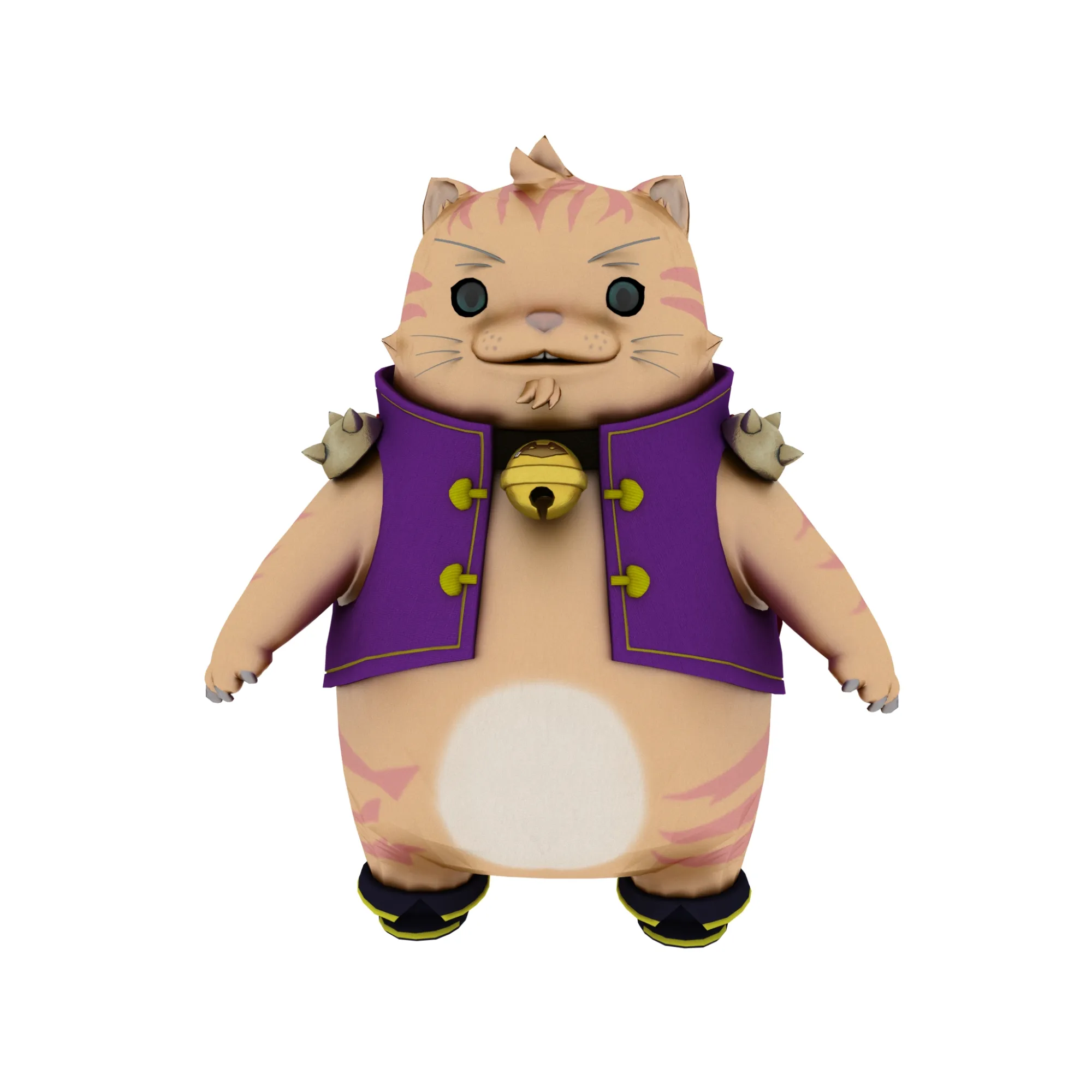 Cartoon cat 3D Model .c4d .max .obj .3ds .fbx .stl .blend