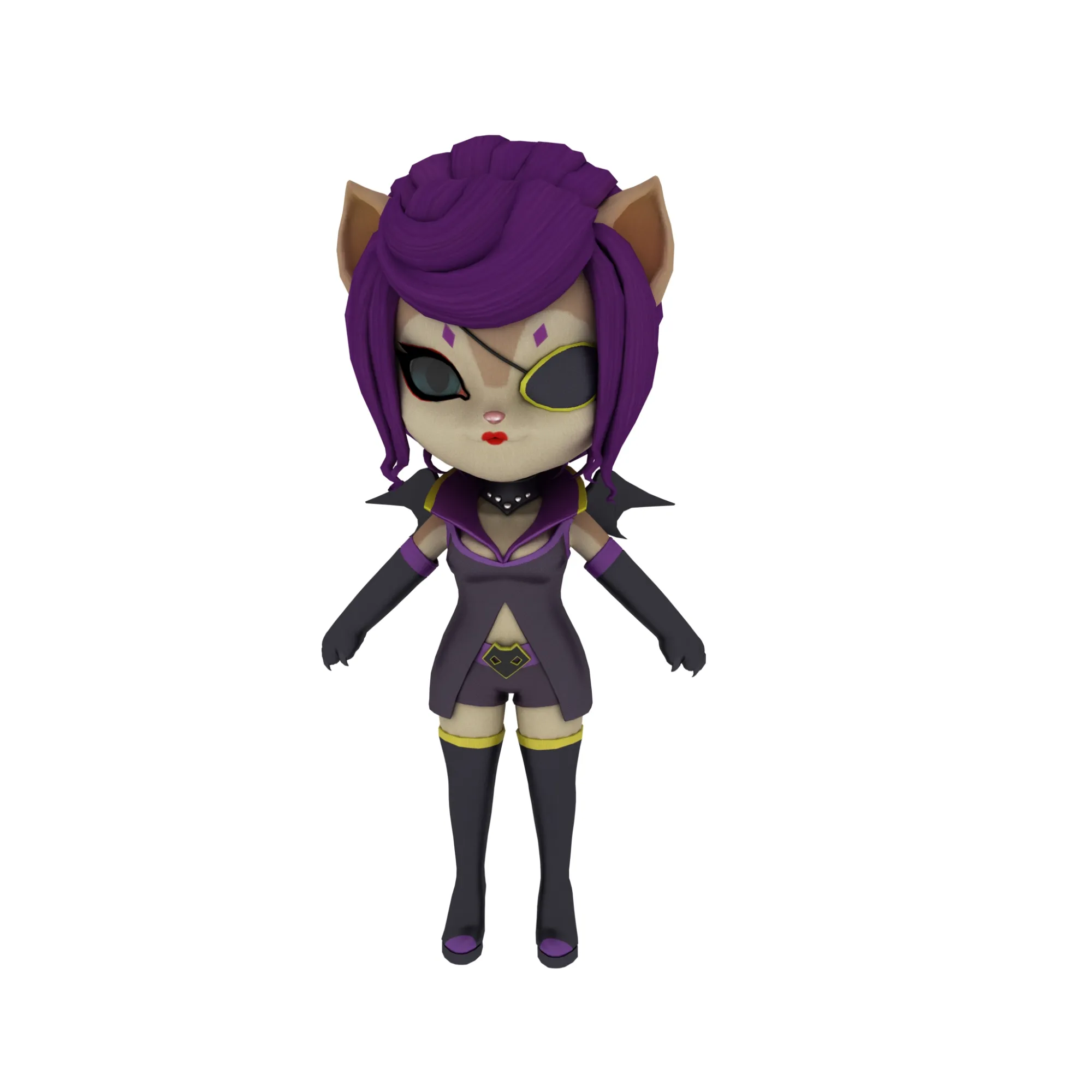 Cartoon cat 3D Model .c4d .max .obj .3ds .fbx .stl .blend 