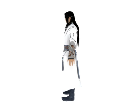 Martial arts character 3D Model