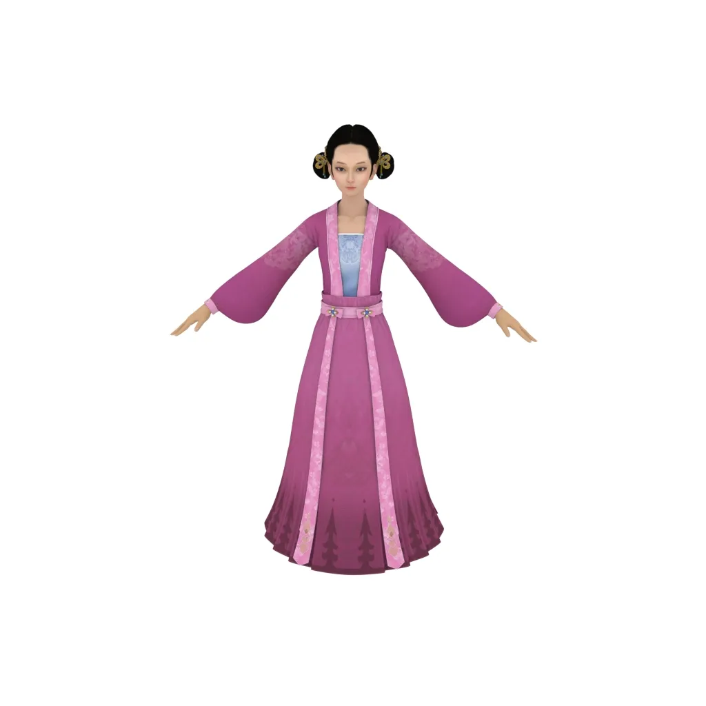 Martial arts character 3D Model .c4d .max .obj .3ds .fbx .stl .blend 