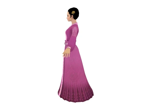 Martial arts character 3D Model