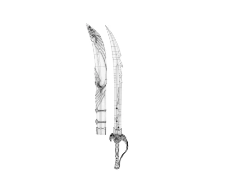Extreme Shadow Blade 3D Model