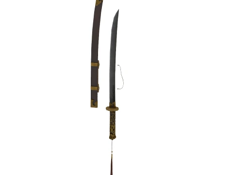 Brocade Spring Knife 3D Model