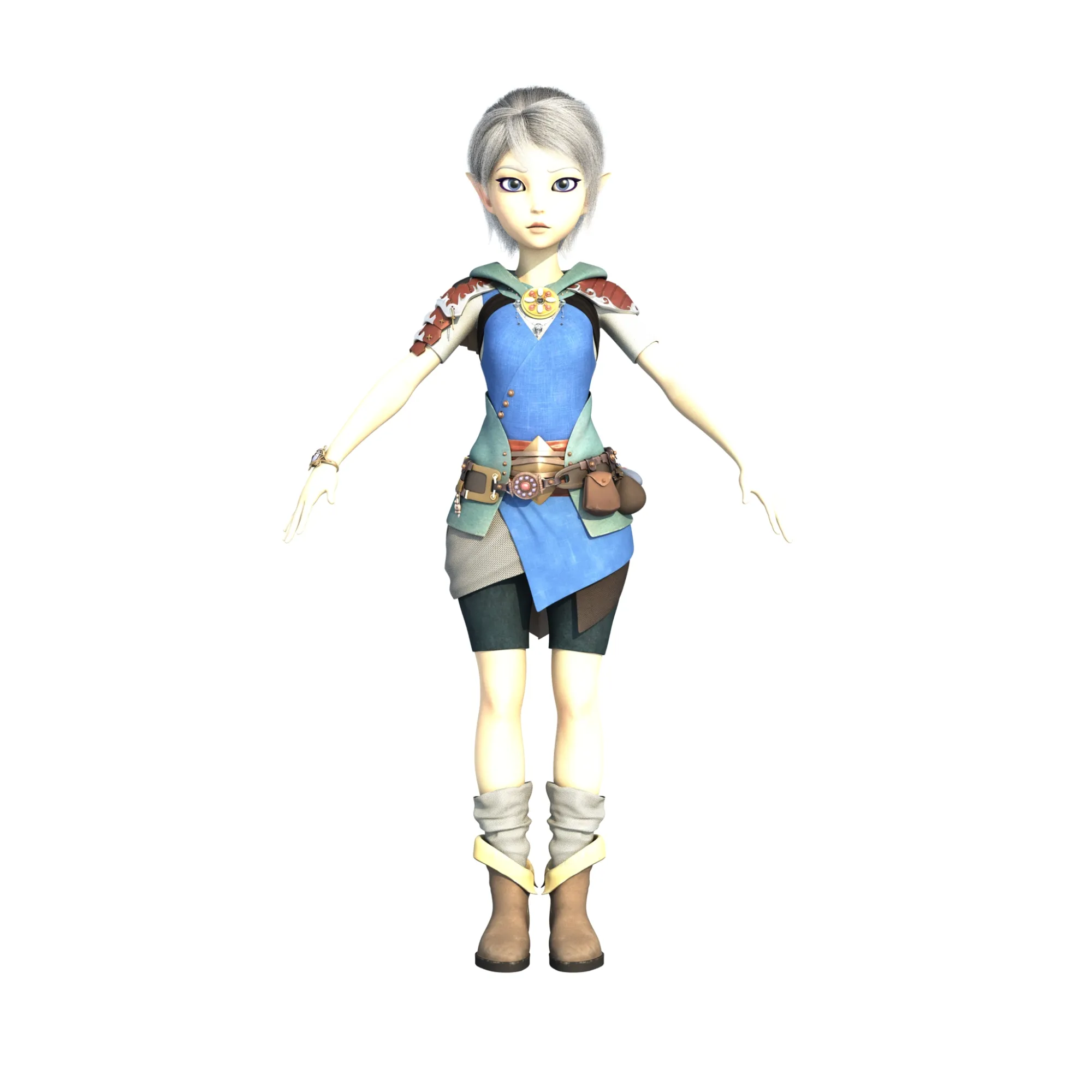 Girl 3D Model .c4d .max .obj .3ds .fbx .stl .blend 