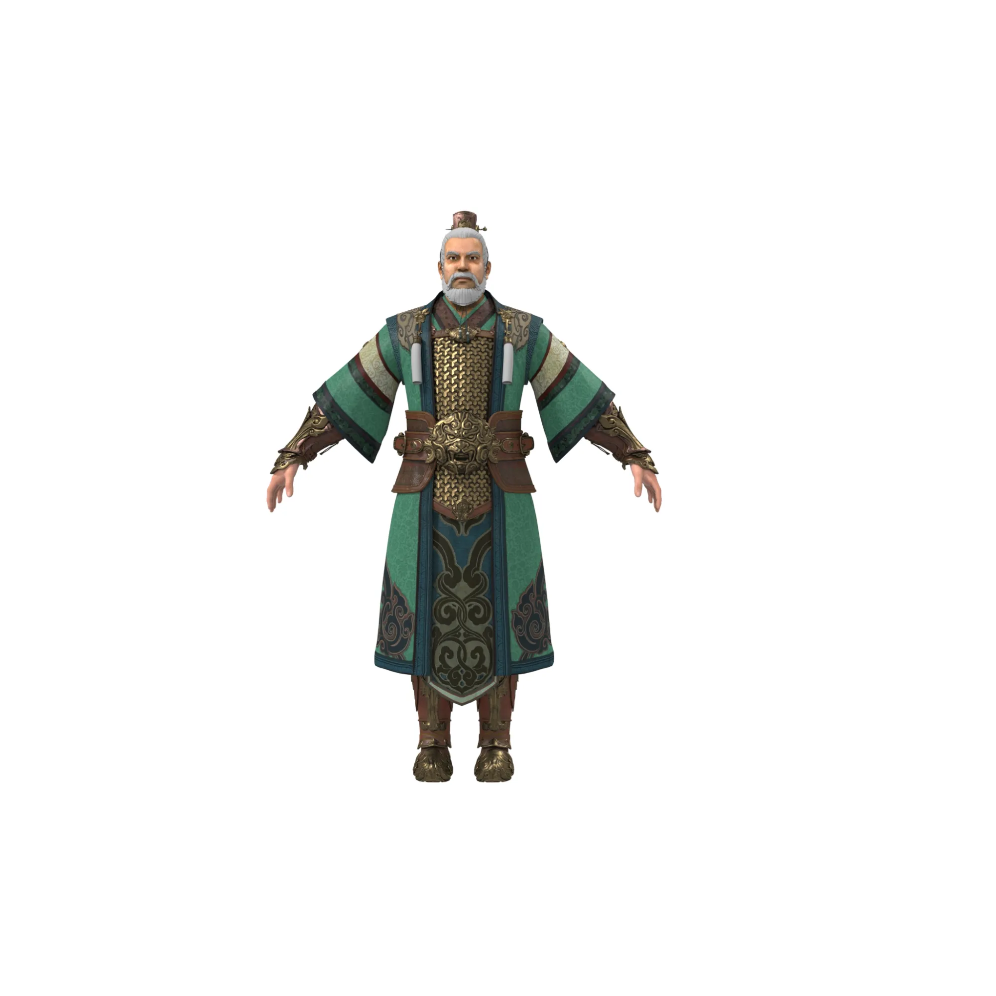 Old general 3D Model .c4d .max .obj .3ds .fbx .stl .blend 