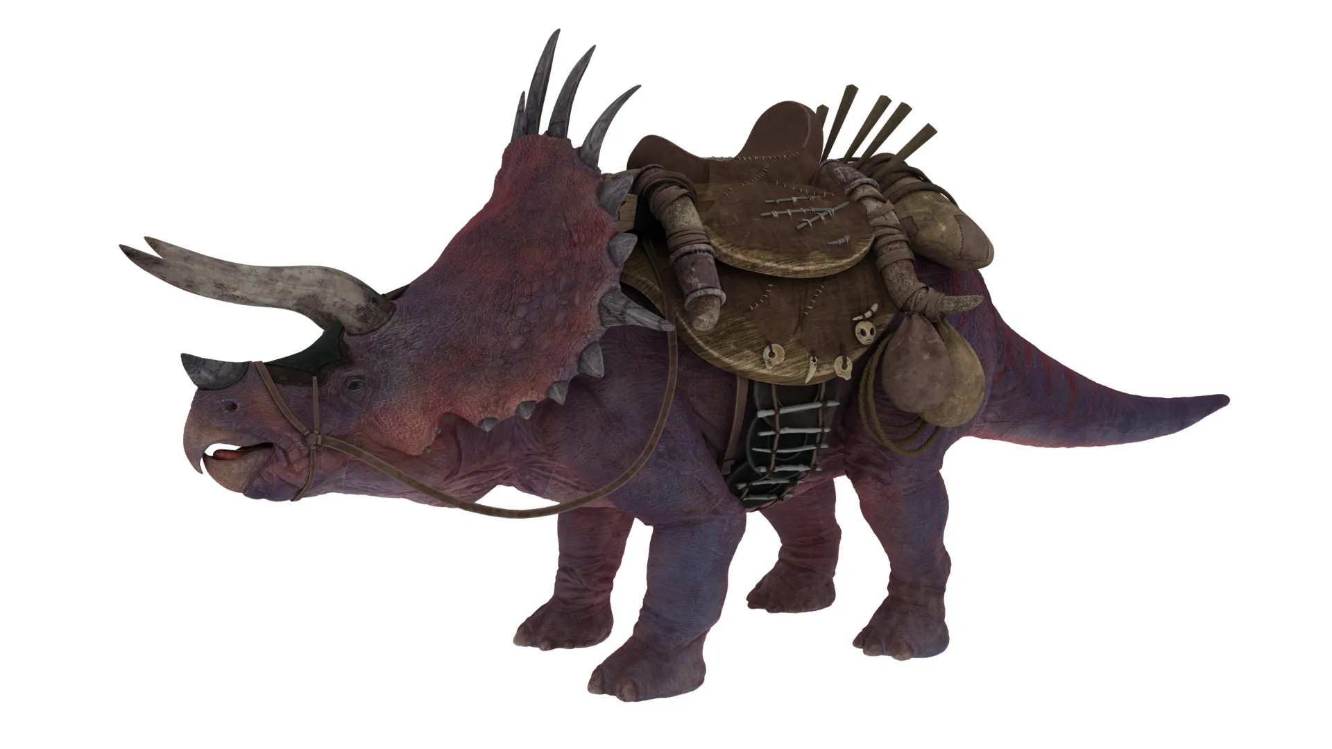Triceratopsfinal 3D Model .c4d .max .obj .3ds .fbx .stl .blend