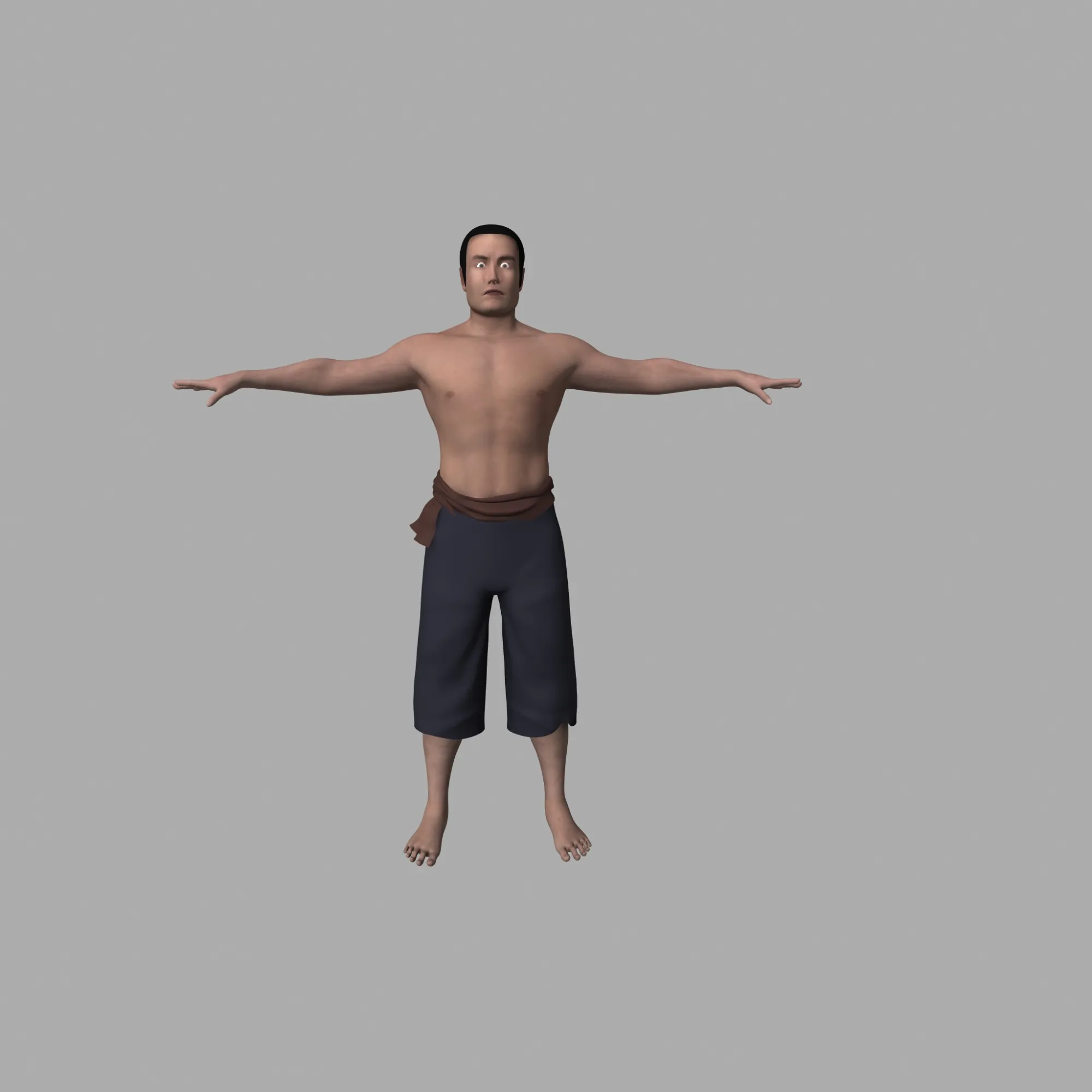 Ancient men 3D Model .c4d .max .obj .3ds .fbx .stl .blend 