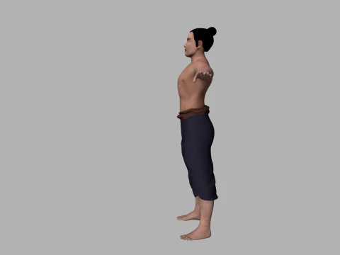 Ancient men 3D Model